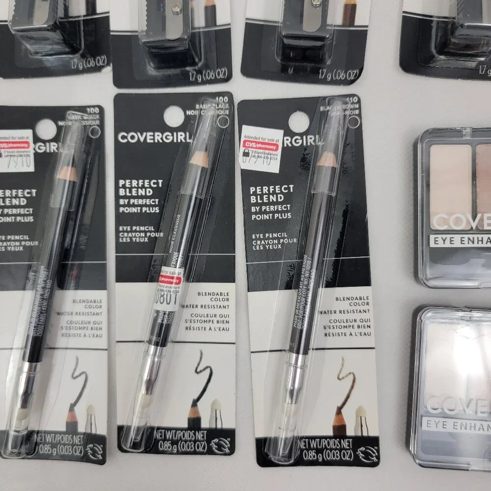 COVERGIRL Easy Breezy Brow Pencils BLACK 2pk LOT Eyeliner Mascara Mixed Bundle - Picture 5 of 16